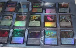 Final Fantasy MTG Foil Extended Art Borderless 70 Card Lot- Joshua, Kuja, Squall - Image 5