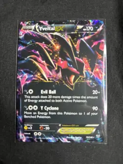 Pokemon Yveltal EX Ultra Rare Holo Card 79/146 XY Base Set - Image 1