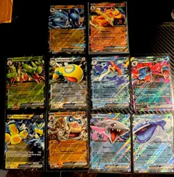 10 Card pokemon EX Lot! Charizard, Lucario, Hydrapple And More ! LP/NM - Image 1
