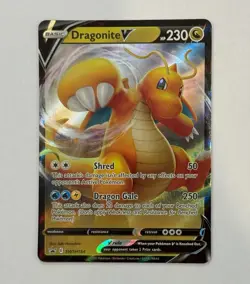 DRAGONITE V SWSH154 Sword & Shield BLACK STAR PROMO Card HOLO 2021 Pokemon🔥 - Image 1