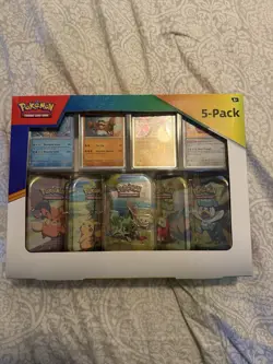 New Pokemon 5 Pack complete set TRADING CARD GAME - Image 1