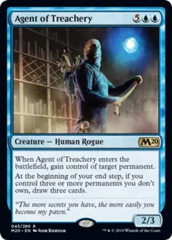MTG Agent of Treachery - Core Set 2020 #043 Regular NM - Image 1