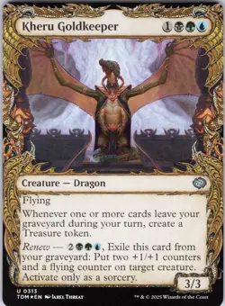 Kheru Goldkeeper (Showcase) U Tarkir: Dragonstorm # 313 NM Foil - Image 1