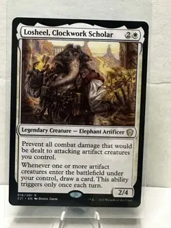 MTG - LOSHEEL, CLOCKWORK SCHOLAR - Commander 2021 (R) - Image 1