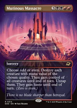 Mutinous Massacre- Edge of Eternities Borderless Regular MTG-NM - Image 1