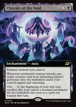 Chorale of the Void- Edge of Eternities Extended Art Foil MTG-NM - Image 1