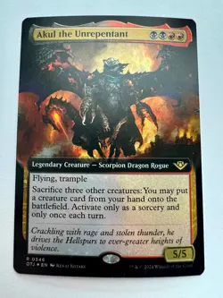 Akul the Unrepentant (Extended Art) Outlaws of Thunder Junction Foil - Image 1
