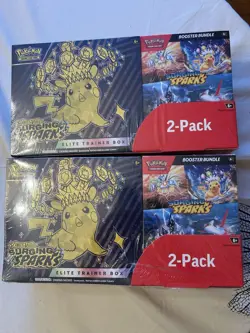 Pokemon Surging Sparks Elite Trainer Box/Booster Bundle Costco 2-Pack - Lot of 2 - Image 1
