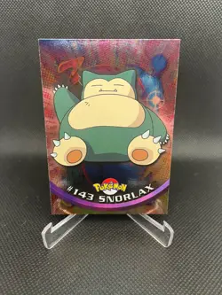 Snorlax #143 SILVERFOIL Topps Blue Label TV Animation Edition Pokemon TCG - Image 1