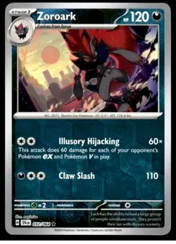 Pokemon TCG Shrouded Fable Zoroark 032/064 Rare Reverse Holo - Image 1