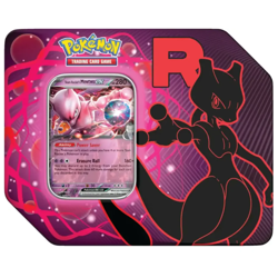 Pokemon TCG Team Rocket’s Mewtwo Tin - Sealed - In Hand - Image 1