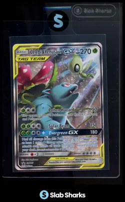 2016 POKEMON SM BLACK STAR PROMOS #SM167 CELEBI & VENUSAUR GX TAG TEAM - Image 1
