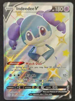 Indeedee V SV114/SV122 Shining Fates Shiny Vault Ultra Rare Holo Pokemon 2021 NM - Image 1