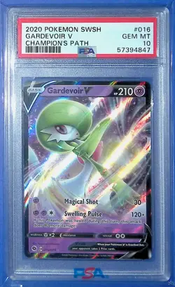 2020 Pokemon Champion'S Path #016 Gardevoir V PSA 10 G1463 - Image 1