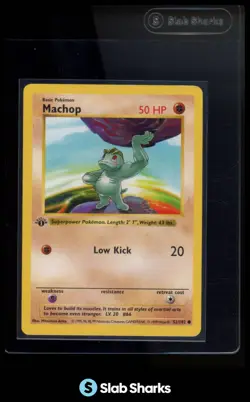 1999 POKEMON SET 1ST EDITION #52/102 MACHOP - Image 1