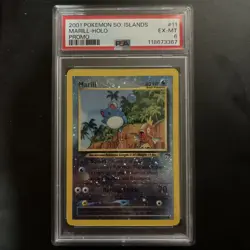 2001 Pokemon - Marill Reverse Holo Southern Islands Promo 11/18 PSA 6 - Image 1