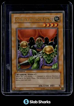 2002 YU-GI-OH! PHARAOH'S SERVANT 1ST EDITION #PSV-094 GOBLIN ATTACK FORCE - Image 1