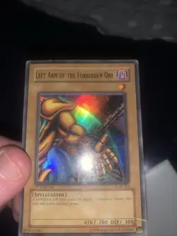 Left Arm of the Forbidden One LOB-123 The Legend of Blue Eyes 1st Edition - Image 2