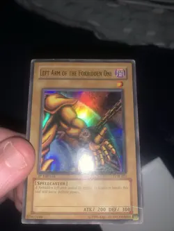 Left Arm of the Forbidden One LOB-123 The Legend of Blue Eyes 1st Edition - Image 3