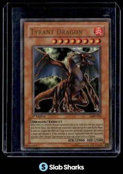 2003 YU-GI-OH! LEGACY OF DARKNESS 1ST EDITION #LOD-034 TYRANT DRAGON - Image 1