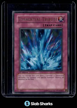 2003 YU-GI-OH! LABYRINTH OF NIGHTMARE 1ST EDITION #LON-025 TORRENTIAL TRIBUTE - Image 1
