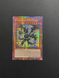 2025 YUGIOH ALIN 1ST ED QCR SECRET RARE DIABELLSTAR VENGEANCE NM - Image 1