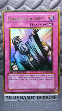 | Yugioh Solemn Judgment GLD2-EN044 Gold Series 2009 NM/VLP 🔥 | - Image 1