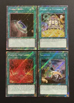 2025 YUGIOH RA04 1ST ED PLATINUM SECRET RARE TERRAFORMING NM BONUS SET - Image 1