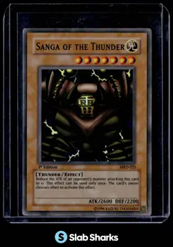 2002 YU-GI-OH! METAL RAIDERS 1ST EDITION #MRD-025 SANGA OF THE THUNDER - Image 1