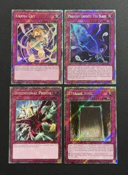 2025 YUGIOH RA04 1ST ED PLATINUM SECRET RARE ETERNAL SOUL NM BONUS SET - Image 1