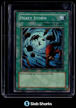 2002 YU-GI-OH! METAL RAIDERS #MRD-142 HEAVY STORM 1ST EDITION - Image 1