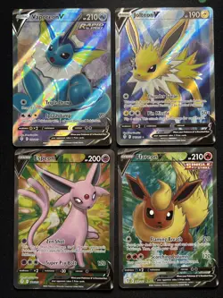 Pokemon TCG Evolving Skies - Eeveelutions full art Lot 4 Cards Flareon Jolteon + - Image 1