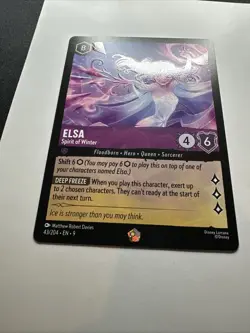 Elsa - Spirit of Winter 43/204 Fabled Regular 2025 Disney Lorcana Card NM - Image 2