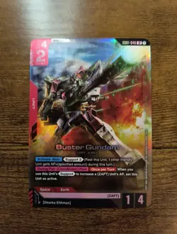 Buster Gundam GD01-046 LR Newtype Rising Gundam Card Game TCG - Image 1