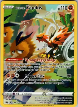 Galarian Zapdos SWSH283 Holo Black Star Promo Pokemon Card SWSH PTCG NM - Image 1