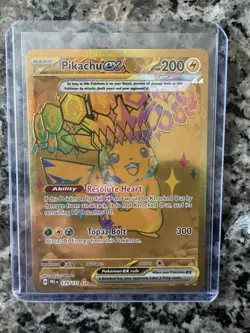 Pokemon TCG Pikachu EX Hyper Rare Card 179/131 Prismatic Evolutions - Image 1