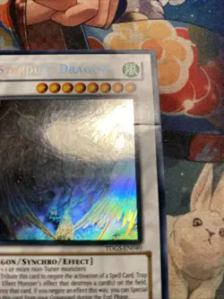 Stardust Dragon - TDGS-EN040 Ghost Rare *Damaged* Yugioh Card - Image 5