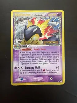 Typhlosion 12/101 Reverse Holo Rare Stamped Dragon Frontiers Pokemon Card DMG - Image 1