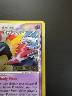 Typhlosion 12/101 Reverse Holo Rare Stamped Dragon Frontiers Pokemon Card DMG - Image 3