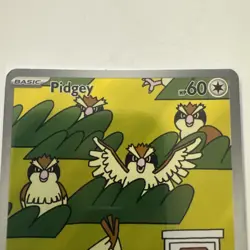 Pokemon TCG Pidgey 207/197 SV03: Obsidian Flames Full Art Card Nintendo nm - Image 3