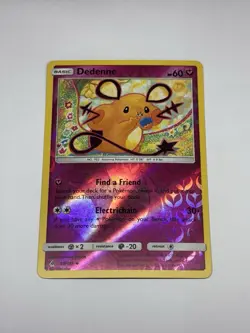 Pokemon Card Dedenne 88/131 Uncommon Reverse Holo Sun & Moon Forbidden Light NM - Image 1