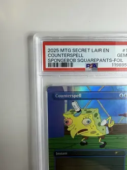 2025 MTG Secret Lair SpongeBob Counterspell #1933 Foil Trading Card Game TCG - Image 2
