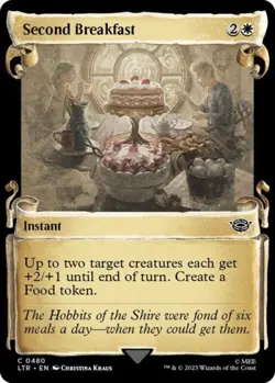 NM Foil C - Second Breakfast (Showcase Scrolls): LoTR - Image 1