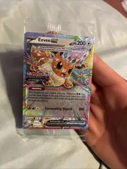 Eevee ex Prismatic Evolutions Stamp 075/131 Miscellaneous Cards & Products Holo - Image 1
