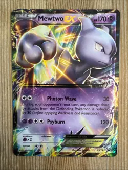 Mewtwo EX XY183 - Black Star Promo - Pokemon Card - DMG - Image 1