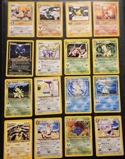 2000 Pokemon NEO GENESIS Set NEAR COMPLETE Unlimited Edition HOLO Cards NM/LP - Image 2