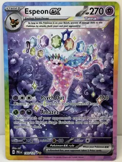 Espeon EX 155/131 Prismatic Evolutions Holo Card English SIR Pokemon Pack Fresh - Image 1
