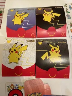 Pokemon McDonalds 25th Anniversary Pack Stickers + Deck Box Opened Pack NO CARDS - Image 2