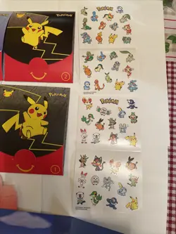 Pokemon McDonalds 25th Anniversary Pack Stickers + Deck Box Opened Pack NO CARDS - Image 3