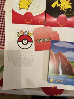 Pokemon McDonalds 25th Anniversary Pack Stickers + Deck Box Opened Pack NO CARDS - Image 4